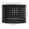 PE Lamp Shade Hollow Carved Lampshade Modern Style Compatible with