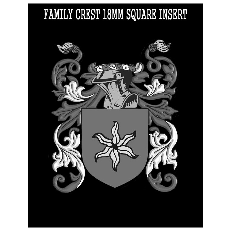 Axe Family Crest Brieföffner mit Wappen und Wappen