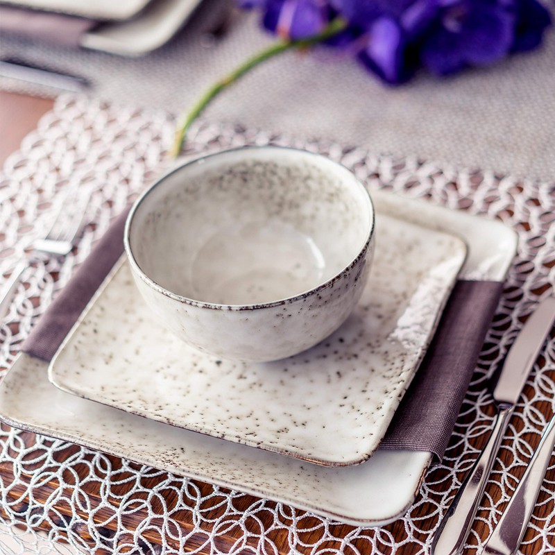 S/4 11" Rustico Square Dinner Plates