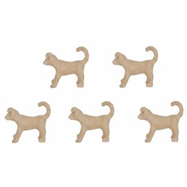 Décopatch AP153Opack Jack Russell Dog Carrier for Decorating Paper Mache, 11 x 3.5 x 8.5 cm, Kraft Brown, Pack of 5