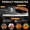 Rusted, Labour-Saving Full-Bladed Chopper Knife - Ergonomic Design for Cooking