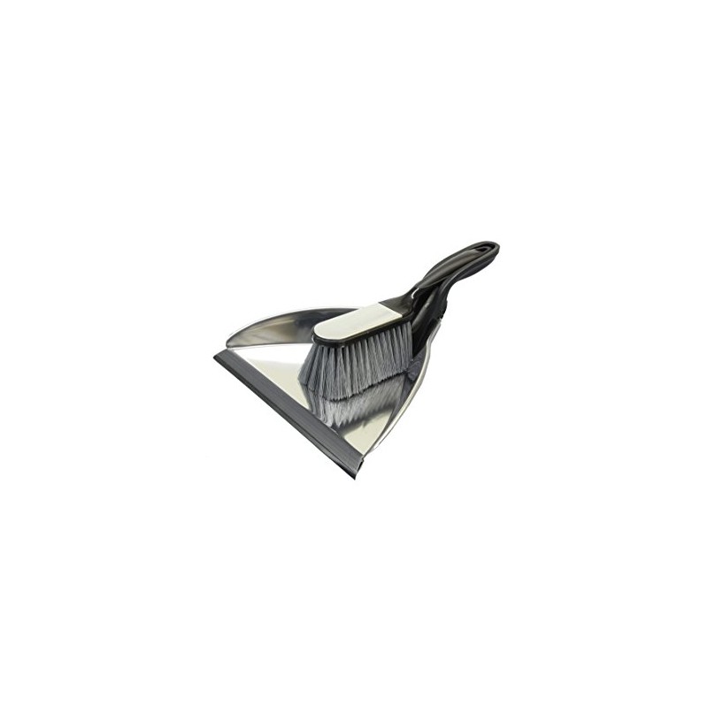 Brushmann Stainless Steel Dustpan and Brush Set