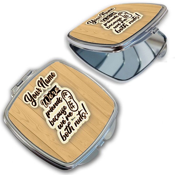 Bleu Reign Compact Personalized Pocket Mirror Custom Name BFF Best