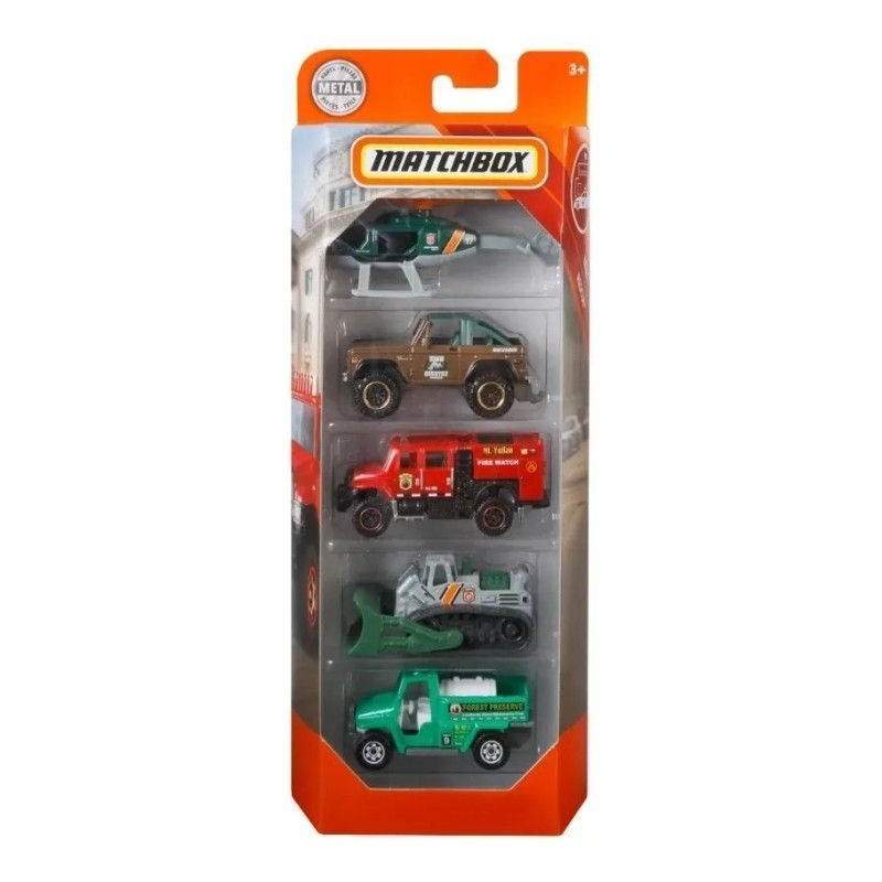 Matchbox Vehículo De Juguete Matchbox Surtido 5 Pack 1:64