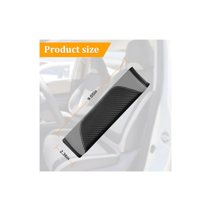 Osilly Carbon Fiber Car Seat Belt Covers - Comfort &