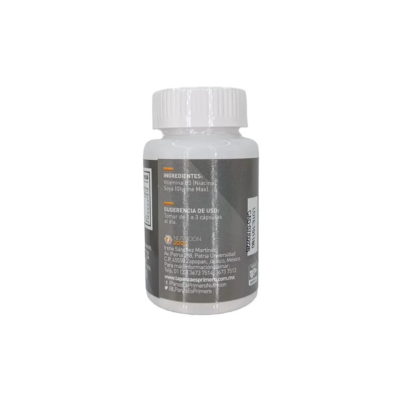 Vitamina B3 Niacina 100 Tabletas 500 Mg Nutricion 2000 Sabor