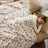 Leopard Luxury Faux Fur Blanket Twin Size for Bed Sofa,Ultra