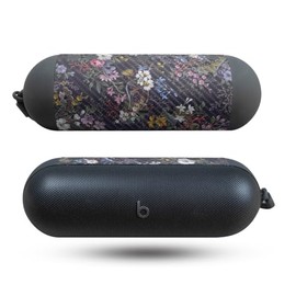 Carbon Fiber Speaker Skin Compatible with Beats Pill (2024) - Midnight Blossom - Premium 3M Vinyl Protective Wrap Decal Cover - Easy to Apply | Crafted in The USA by MightySkins