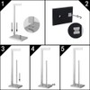 GERZWY Toilet Paper Holder Free Standing with Reserve, SUS 304