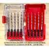 FTG USA 10 Pc 9/64" (#6) Tapered Drill Bits for