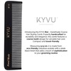 KYVU B10 Black Coarse-Tooth Hair Comb for Men & Women,