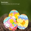 Runmeihe 24Pcs Easter Egg Decorating Kit, Easter Decorations Heat Shrink