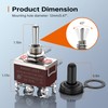 Joinfworld Momentary Toggle Switch 12V DC 3 Way 30 Amp