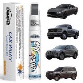 FIXEZPRO Carbonized Gray Metallic(M7) Touch Up Paint for Ford, Car Paint Scratch Repair Remover Pen Color Exact Match, Quick and Easy Fix Automotive Chips and Nicks Scuff
