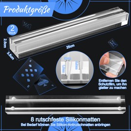 SelfTek Pack of 2 Children's Card Holders, Playing Card Holder, Children's Acrylic Playing Cards, Card Stand, Card Holder, Playing Cards for Seniors, Adults and Children from 3 Years