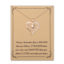 BNQL Softball Necklace for women Softball Gifts Jewelry Softball Lover Gifts for Softball Players Softball Charm Necklace (rose gold)