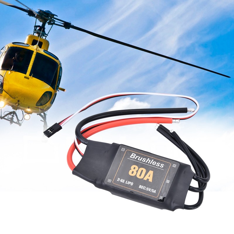 80A Brushless ESC Speed ​​Controller Battery Low Voltage Protection RC