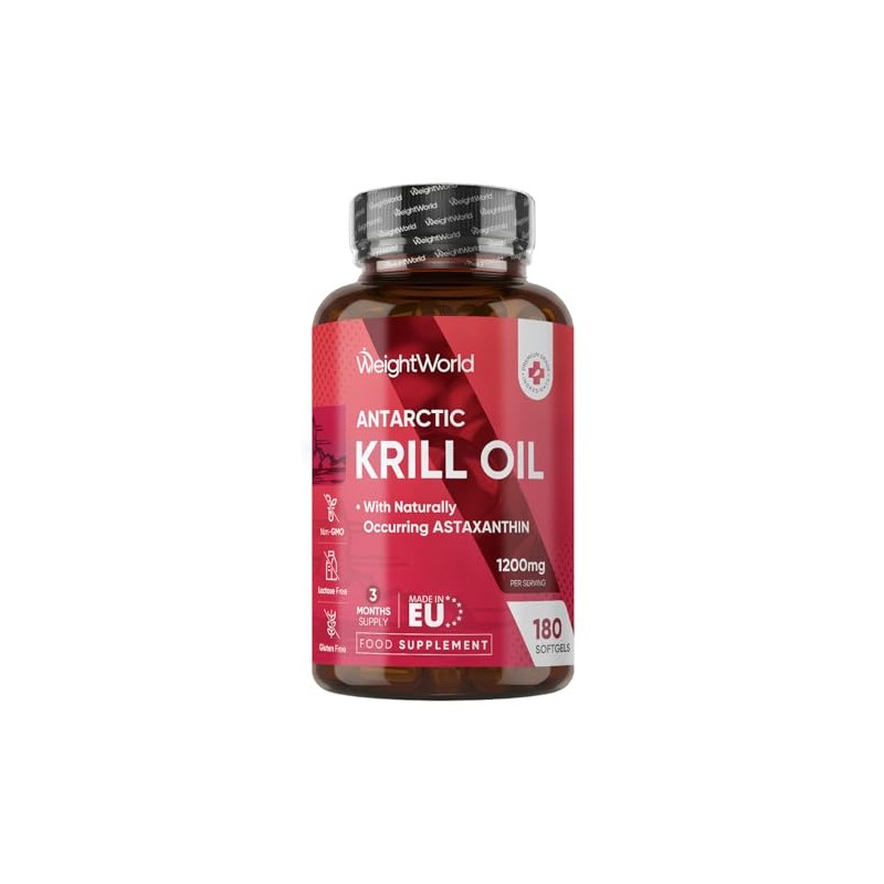 Antarctic Krill Oil Capsules - 1200mg - 3 Months Supply