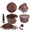 FOROREH 3Pcs Dolce Gusto Coffee Reusable Refillable Pods, Dolce Gusto