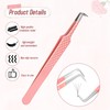Lash Tweezers for Eyelash Extensions,High Precision Fiber Tip Tweezers 90