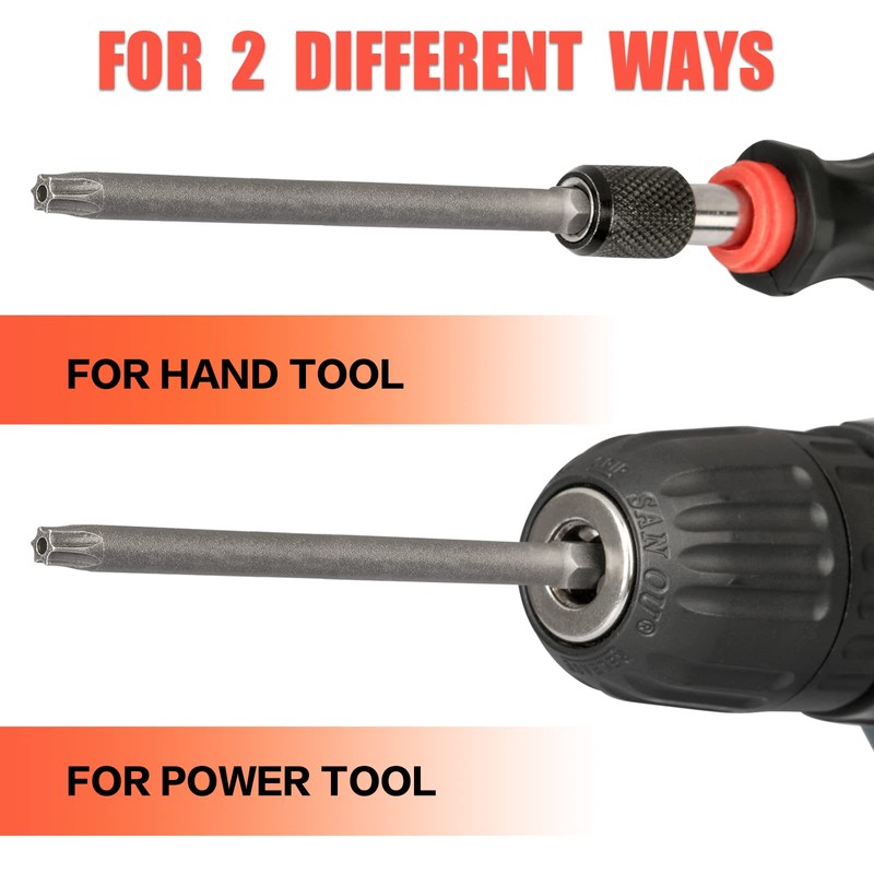 Torx Bit Set Hakkin 100mm Tamper Proof Security Torx Bits