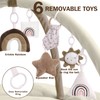 5-in-1 Convertible Baby Play Gym with 6 Toys, Tummy Time