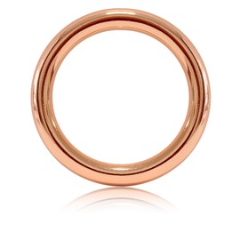 O-Ring Made of Die-Cast 30 mm, Set of 5, DIY Dog Lead / Dog Collar, Rustproof, Ideal with Paracord 550, Welded, Colour: Rose Gold