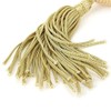 YangLand 80ml Clear Crystal Perfume Bottle Gold Long Spray Tassels