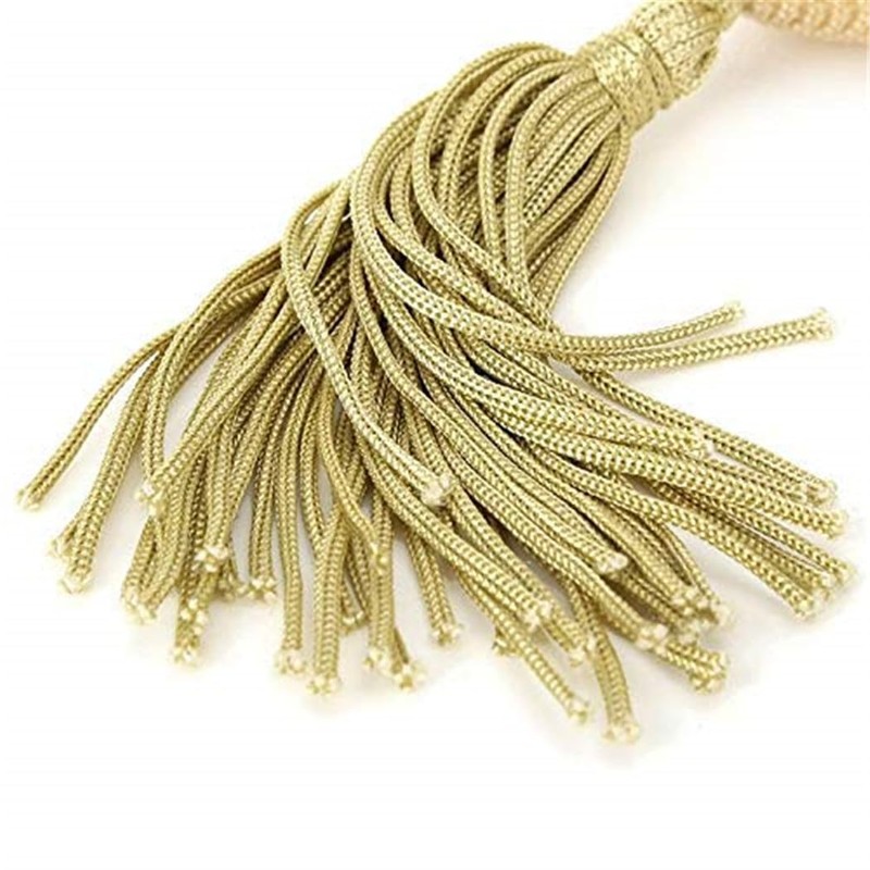 YangLand 80ml Clear Crystal Perfume Bottle Gold Long Spray Tassels