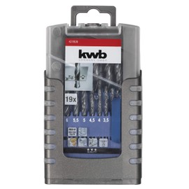 KWB - HSS-R Twist Drill Set 19 Piece 1-10 x 0.5mm