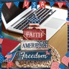Britimes 4 Pcs Patriotic Independence Day Tiered Tray Decor Set,