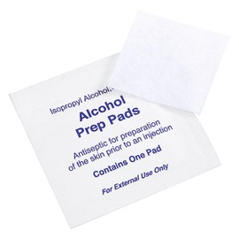 Alcohol Prep Pads 70%, Large 100 Count