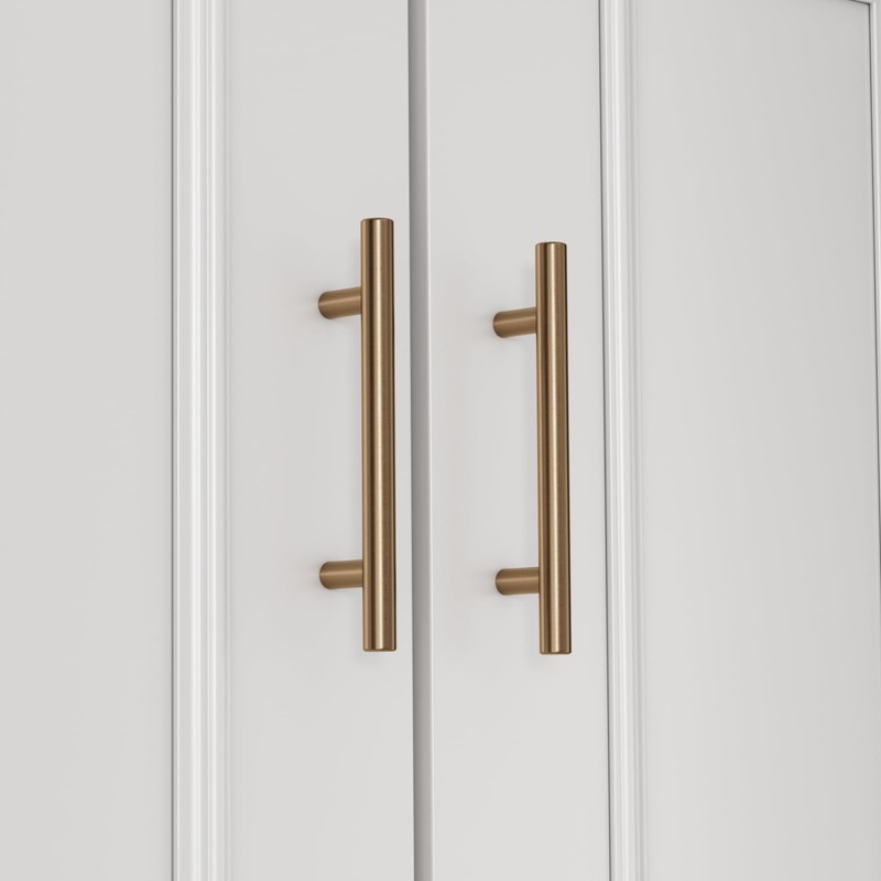 goldenwarm 10 Pack Champagne Bronze Drawer Handles 96mm Hole Centers