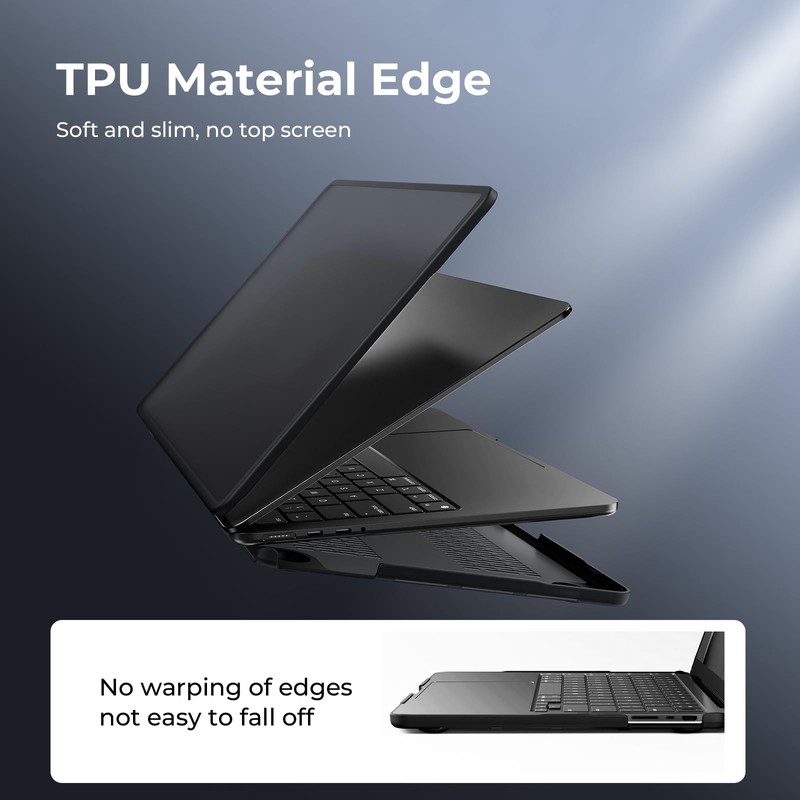 BlueSwan Anti-Cracking Hard Shell Case Compatible with MacBook Pro 14-inch
