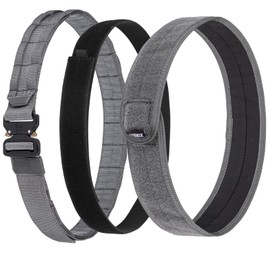 VISMIX Tactical Belt, Quick Release 1.75" MOLLE Battle Belt with Inner Belt and Anti-Slip Pad- Heavy Duty Battle Belts