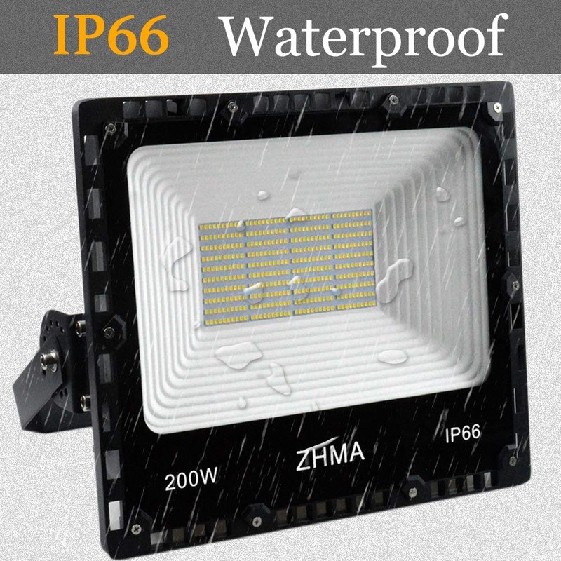200W LED Flood Light Outdoor, 20000lm Super Bright Work Lights,
