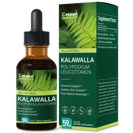 DetoxenNATURE Kalawalla Root (Polypodium leucotomos) Extract Drops for Immune & Healthy Skin Support. High and Fast Absorption Herbal Supplements. 2oz
