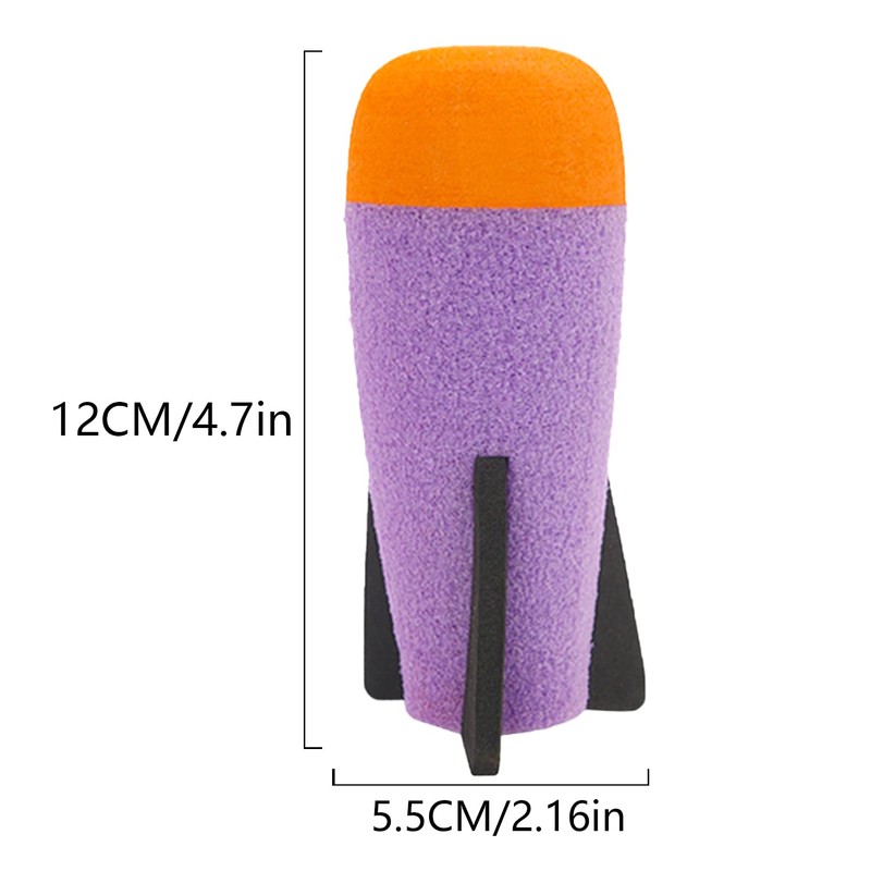 EKIND 10-Pack Mega Missile Refill for Toy Rocket Launcher, Foam