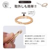Leathertone 4OO3508 Tochigi Leather Key Ring with Miracle Ring, Key