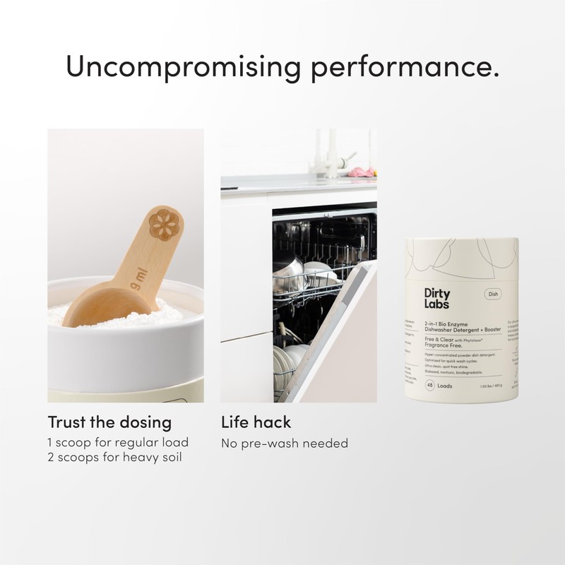 Dirty Labs | Dishwasher Detergent and Booster | Scent Free