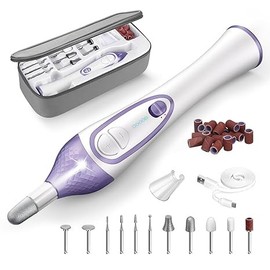Hair Tools ISTON 36-Piece Professional Manicure Pedicure Kit,Electric Nail File Set