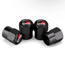 Aftermarket Black GR Toyota Valve Stem Caps for Supra, GR86, & GR Corolla FREE USA SHIPPING