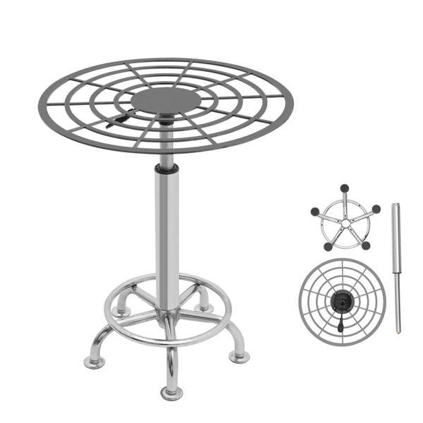 CUBELLIN Lifting Spray Painting Table 23.6-31.5" Height Adjustable Rotating Paint