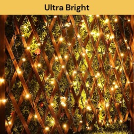 EZONEDEAL 39ft Solar Lights for Outside, 8 Mode Solar String Lights Outdoor Waterproof Solar String Lights for Outside Decor Garden Wedding Party Home, Patio, Balcony (200LED Warm)