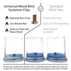 Hemlock Park Universal Wood Wick Clips for Candles | Sustainer