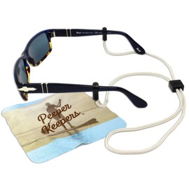 Peeper Keepers Eyeglass Retainer & Sunglass Holder Supercord Adjustable, Cream, 1pk