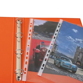 FAVORIT Sprint 400173288 Cardboard Ring Binder, 22 x 30 cm, 4 Round Rings, 30 mm, Orange