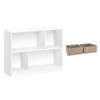 RiverRidge Kids Horizontal Bookcase Toy Organizer with 2 Shelves &