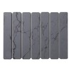Foldable Diatomite Dish Drying Mat for Kitchen Counter, Gray Marble