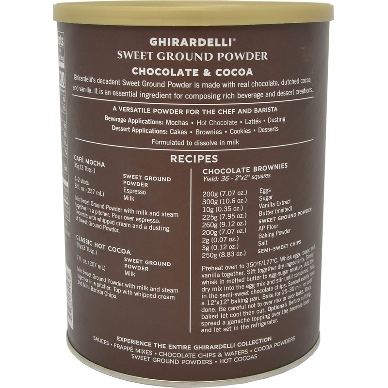 Ghirardelli Chocolate Company Sweet Ground Chocolate & Cocoa Gourmet Powder